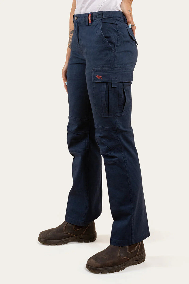 Ringers Western Womens Zeehan Ripstop Work Pants (220253RW) Dark Navy [GD]