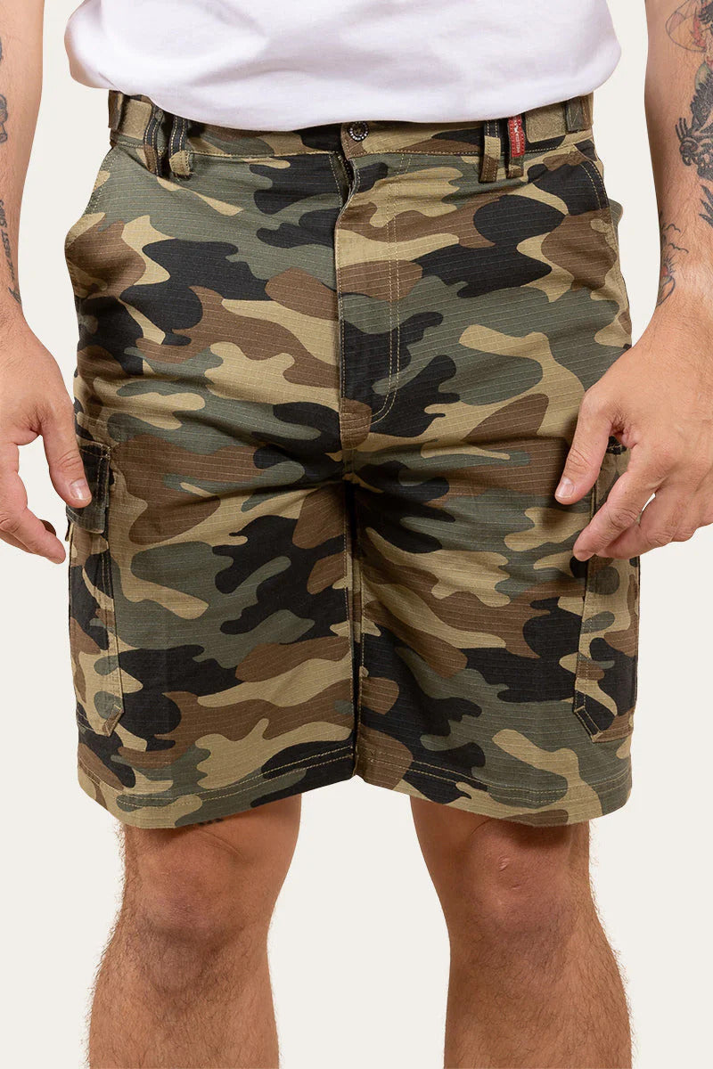 Ringers Western Mens Coober Pedy Ripstop Work Shorts (121102RW) Camo  [SD]