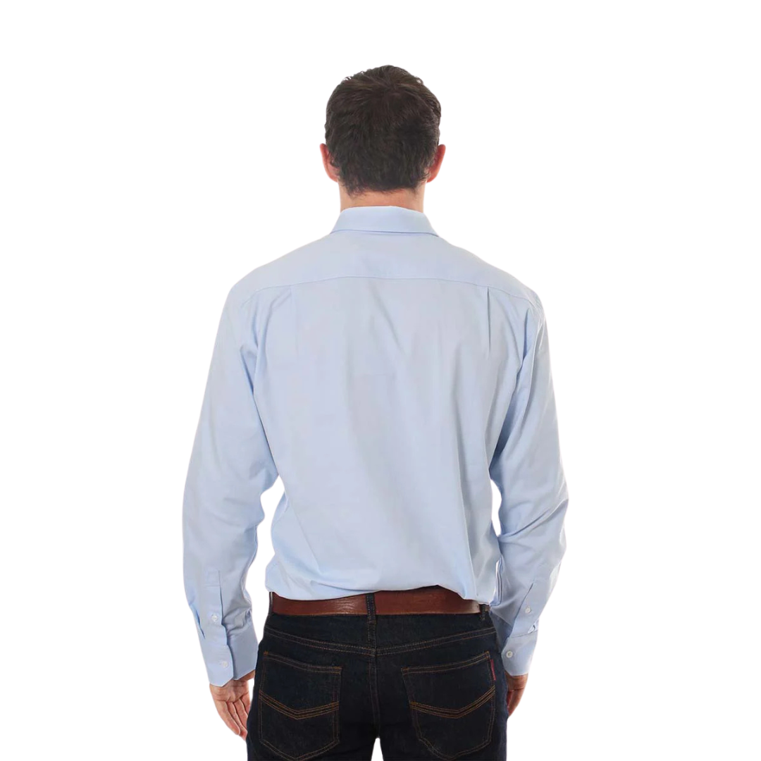 Ringers Western Mens Heritage L/S Dress Shirt (118109053) Blue Chambray