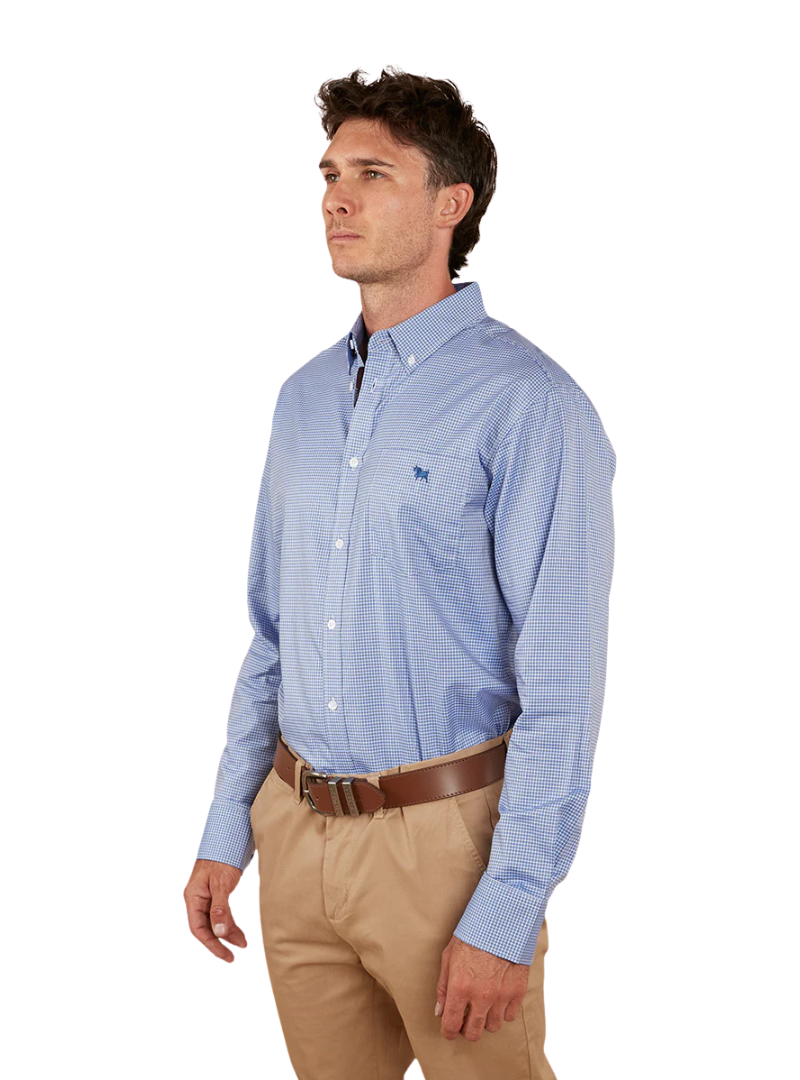 Ringers Western Mens Heritage L/S Dress Shirt (118109053) Blue