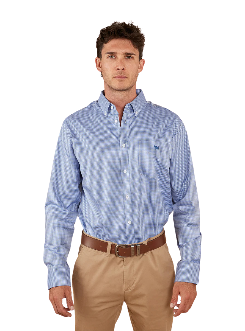 Ringers Western Mens Heritage L/S Dress Shirt (118109053) Blue