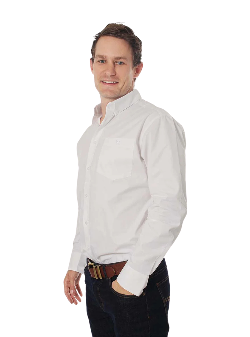 Ringers Western Mens Heritage L/S Dress Shirt (118109053) White