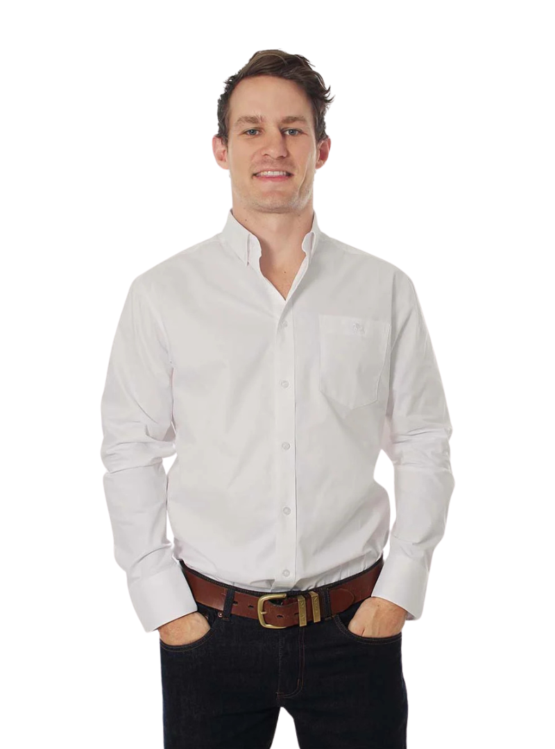 Ringers Western Mens Heritage L/S Dress Shirt (118109053) White