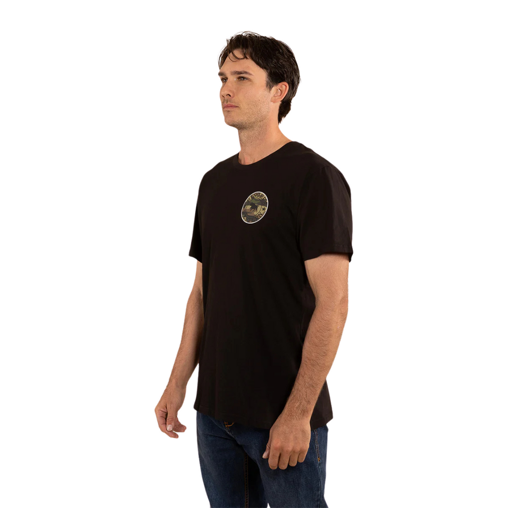 Ringers Western Mens Signature Bull Loose S/S Tee (120201560) Black/Camo