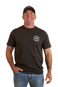 Ringers Western Mens Signature Bull Loose S/S Tee (120201560) Charcoal/White