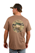 Ringers Western Mens Signature Bull Loose Fit S/S Tee (120201560) Mushroom/Camo