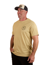 Ringers Western Mens Signature Bull Loose Fit S/S Tee (120201560) Pale Olive/Military Green
