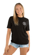Ringers Western Womens Signature Bull Classic Tee (220016RW) Black/White Print