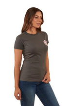 Ringers Western Womens Signature Bull Classic Fit Tee (220016RW) Vintage Black/Pink Camo