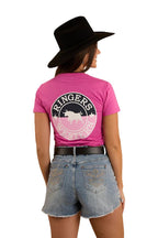Ringers Western Womens Signature Bull Classic S/S Tee (220016RW) Candy/Split [SD]