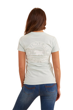 Ringers Western Womens Signature Bull Classic Fit S/S Tee (220016RW) Skylight [SD]