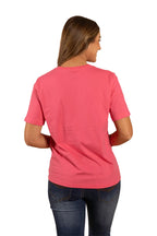 Ringers Western Womens Monash Loose Fit S/S Tee (221107RW) Melon/White  [SD]