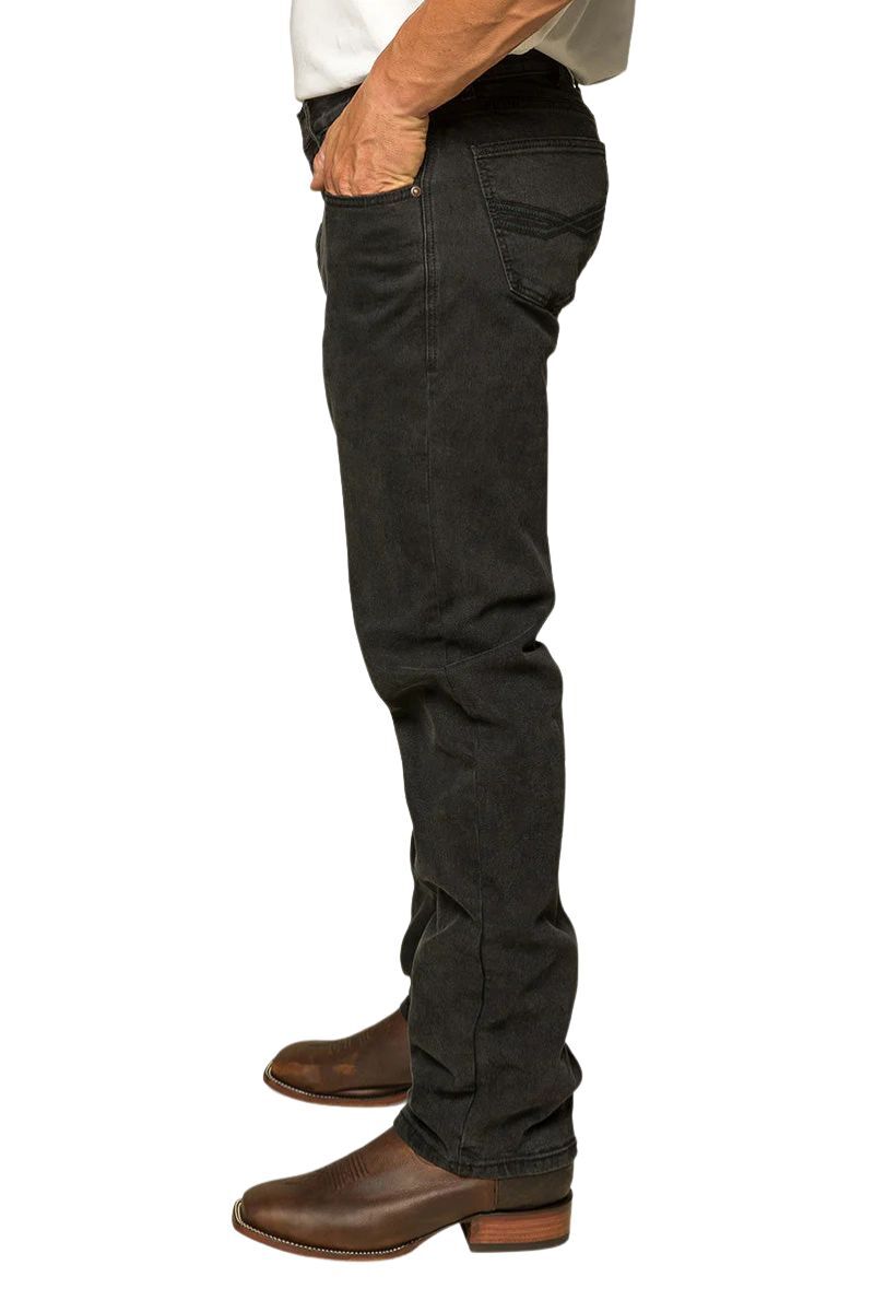 Ringers Western Mens Muster Slim Straight Fit Jeans (121091RW) Black
