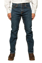 Ringers Western Mens Muster Slim Straight Fit Jeans (121091RW) Dark Wash Blue