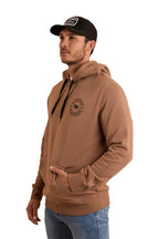 Ringers Western Mens Signature Bull Pullover Hoodie (123050RW) Almond/Black