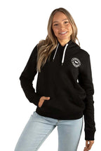 Ringers Western Womens Signature Bull Pullover Hoodie (223074RW) Black with White Print
