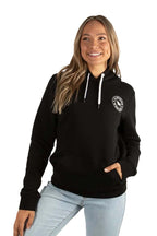 Ringers Western Womens Signature Bull Pullover Hoodie (223074RW) Black with White Print