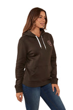 Ringers Western Womens Signature Bull Pullover Hoodie (223074RW) Charcoal/Rosey 