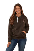 Ringers Western Womens Signature Bull Pullover Hoodie (223074RW) Charcoal/Rosey 