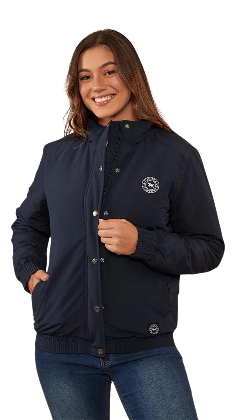 Ringers Western Womens Tesbury Jacket (222070RW) Navy/White 