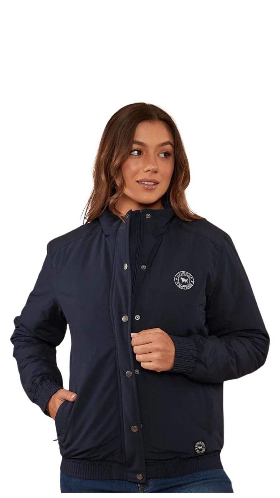 Ringers Western Womens Tesbury Jacket (222070RW) Navy/White 