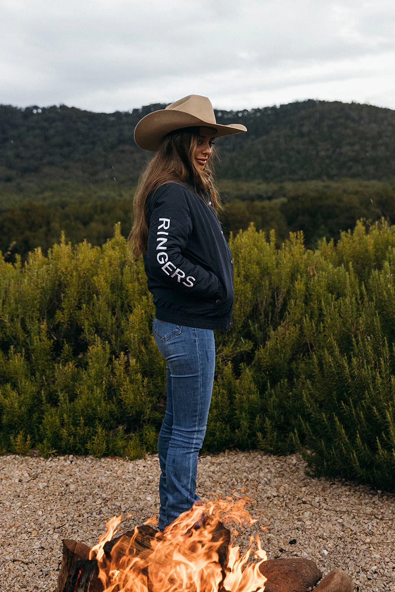Ringers Western Womens Tesbury Jacket (222070RW) Navy/White 