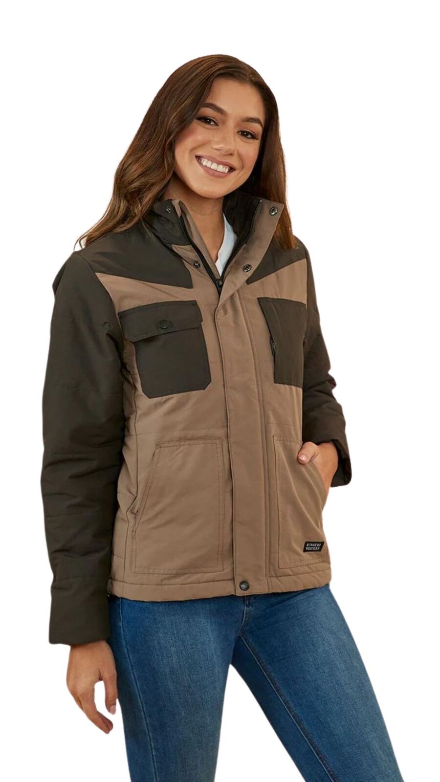 Ringers Western Womens Whitney Puffer Jacket (223033RW) Mushroom  [SD]