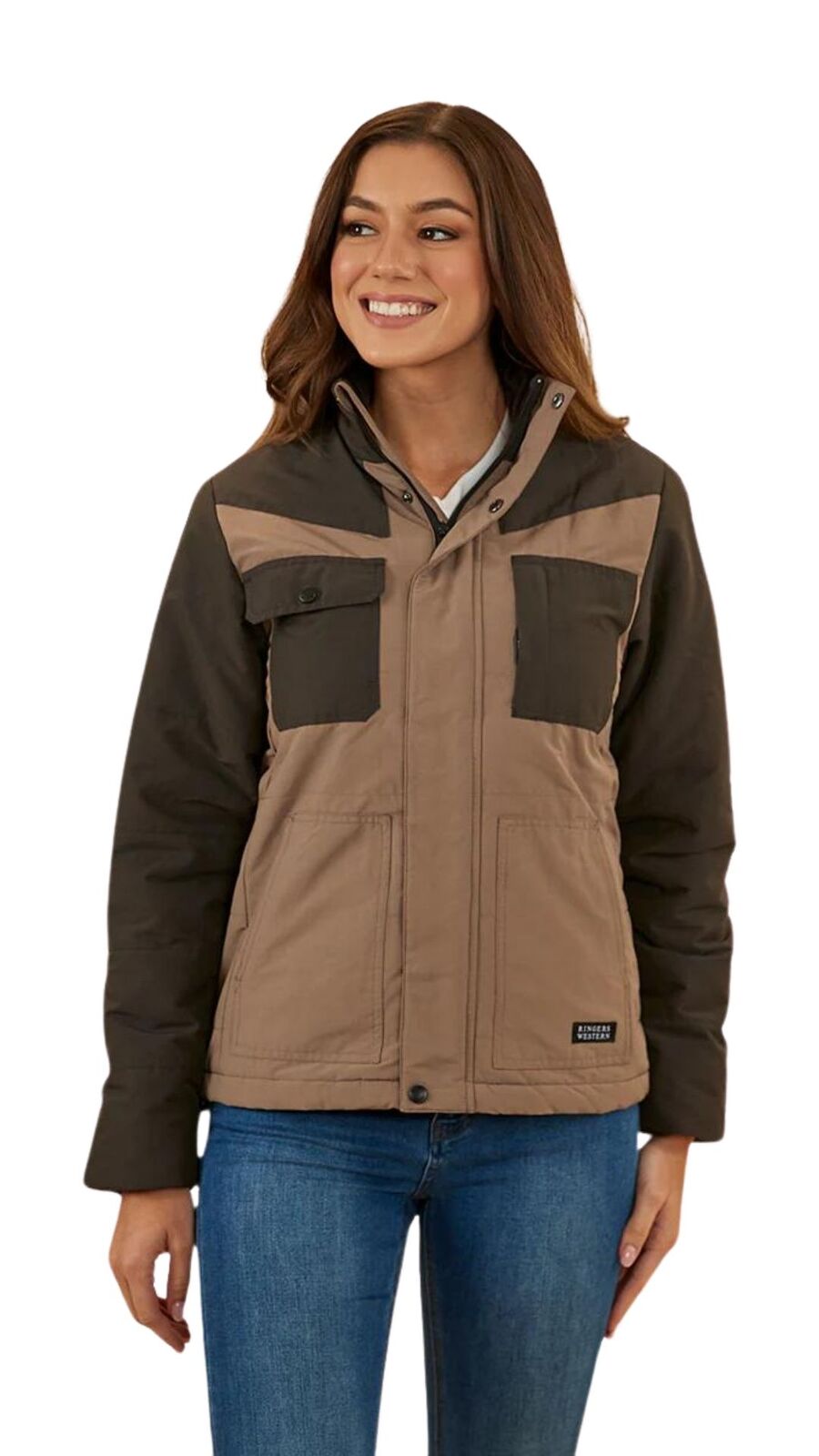 Ringers Western Womens Whitney Puffer Jacket (223033RW) Mushroom  [SD]