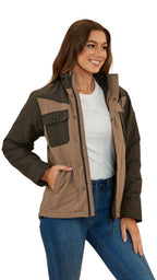 Ringers Western Womens Whitney Puffer Jacket (223033RW) Mushroom  [SD]