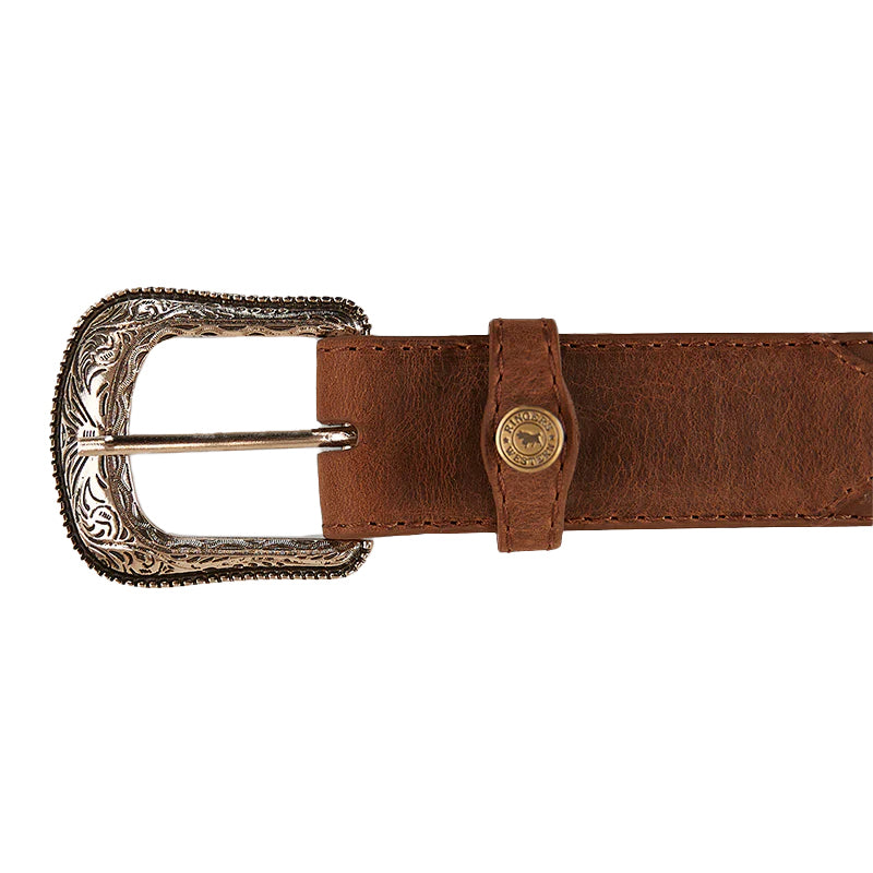 Ringers Western Unisex Longreach Belt (723110RW) Burnt Brown [SD]