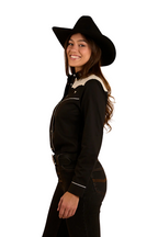 Ringers Western Womens Musgraves L/S Western Shirt (222121RW) Black/Off White