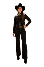 Ringers Western Womens Musgraves L/S Western Shirt (222121RW) Black/Off White