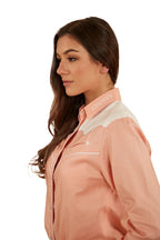 Ringers Western Womens Musgraves L/S Western Shirt (222121RW) Coral/Off White  [SD]