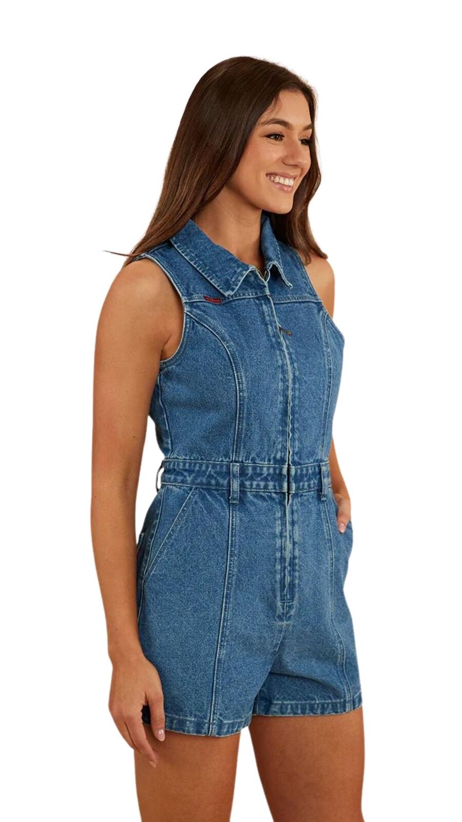Ringers Western Womens Mimi Playsuit (222129RW) Mid Wash Blue  [SD]