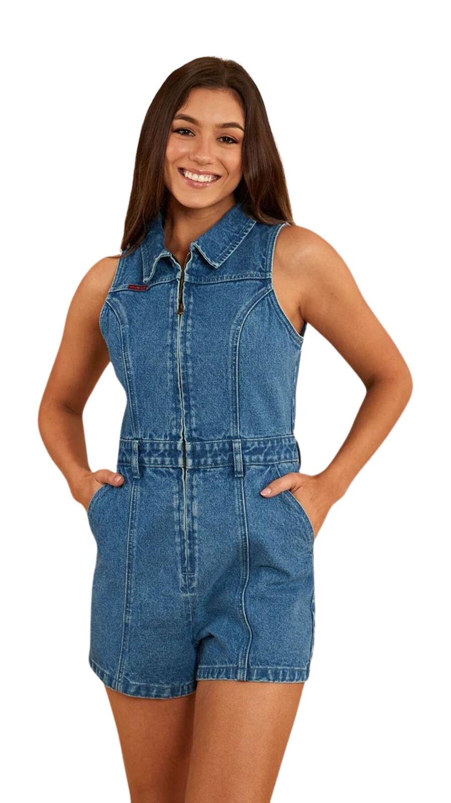 Ringers Western Womens Mimi Playsuit (222129RW) Mid Wash Blue  [SD]