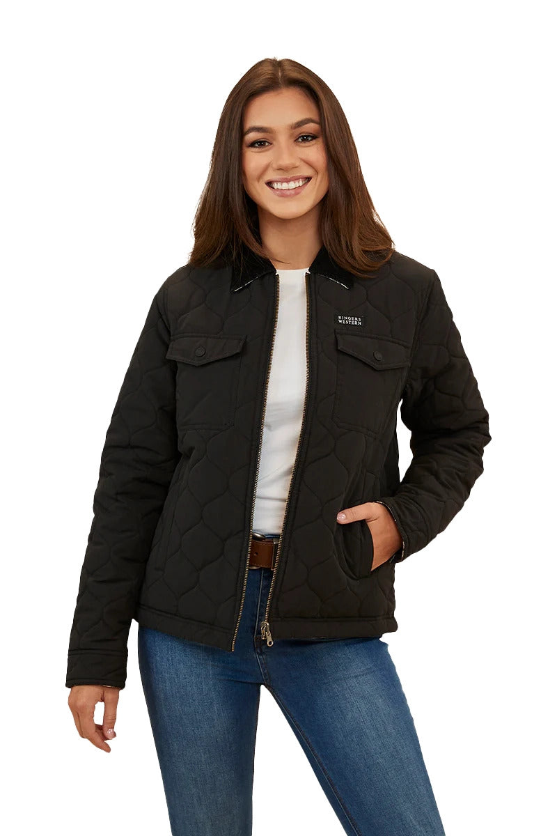 Ringers Western Womens Stella Reversible Jacket (223030RW) Black  [SD]