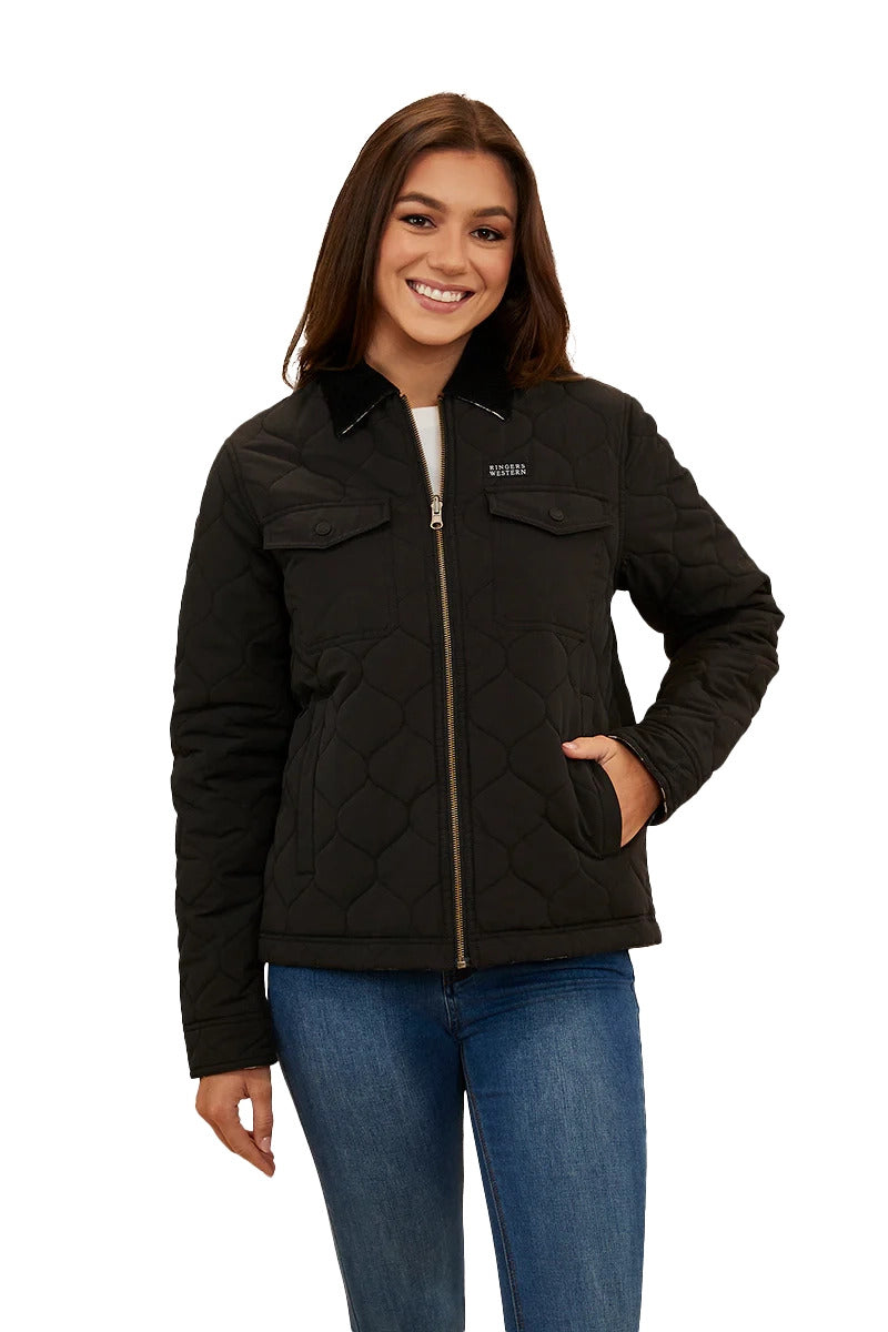 Ringers Western Womens Stella Reversible Jacket (223030RW) Black  [SD]