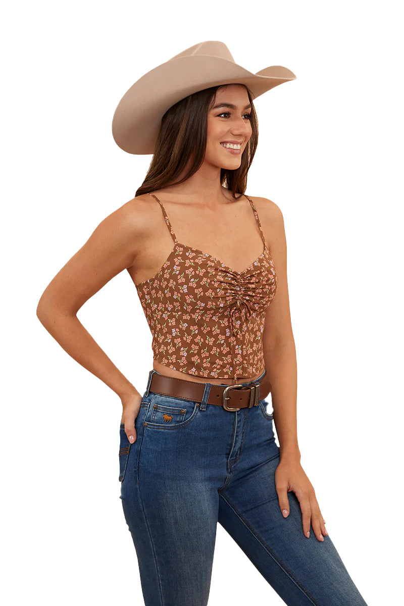 Ringers Western Womens Posie Cami Top (222136RW) Toffee  [SD]