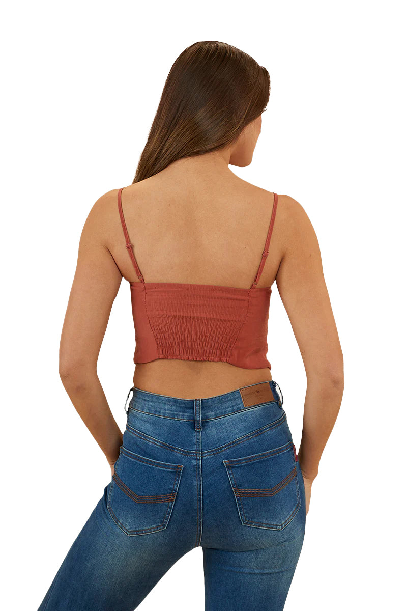 Ringers Western Womens Posie Cami Top (223082RW) Cedar [SD]
