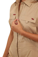Ringers Western Womens Astrid S/S Coveralls (222035RW) Camel [GD]