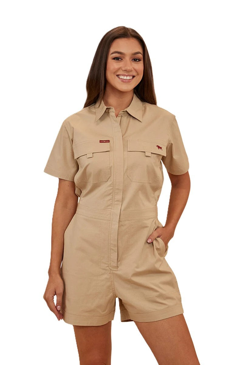 Ringers Western Womens Astrid S/S Coveralls (222035RW) Camel [GD]