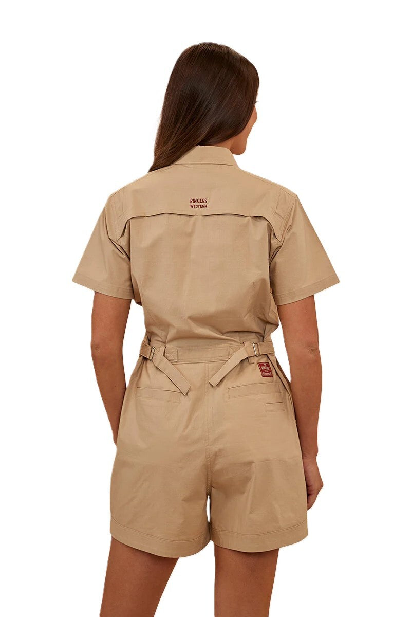 Ringers Western Womens Astrid S/S Coveralls (222035RW) Camel [GD]