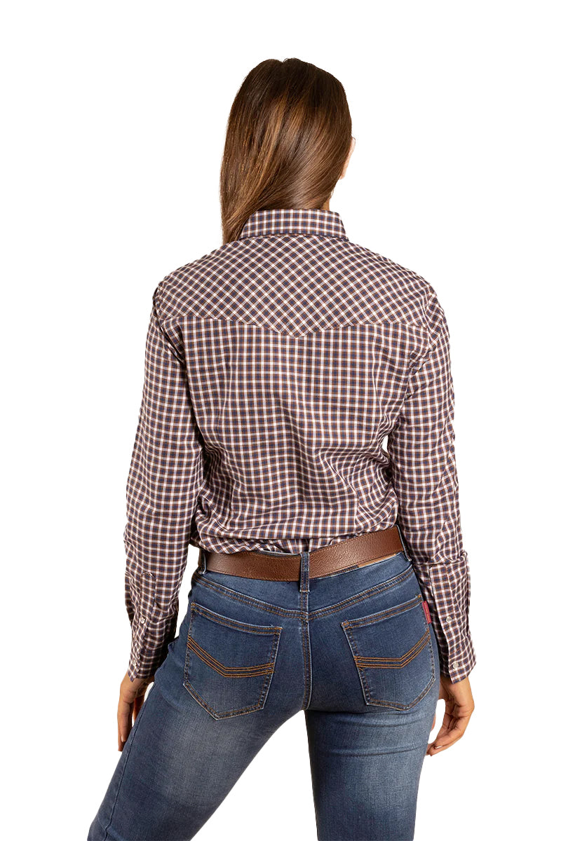 Ringers Western Womens Maverick Western L/S Shirt (221161RW) Wood [GD]