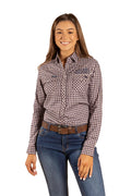 Ringers Western Womens Maverick Western L/S Shirt (221161RW) Wood [GD]