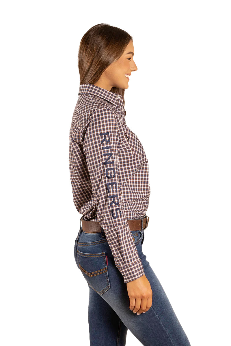 Ringers Western Womens Maverick Western L/S Shirt (221161RW) Wood [GD]