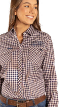 Ringers Western Womens Maverick Western L/S Shirt (221161RW) Wood [GD]