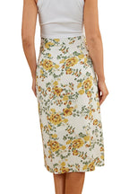 Ringers Western Womens Rosabel Midi Skirt (222138RW) White/Yellow   [SD]