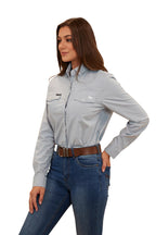 Ringers Western Womens Silverlake Western L/S Shirt (222120RW) Chambray [GD]