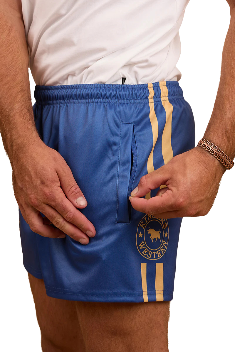 Ringers Western Unisex Footy Shorts (123049RW) Blue