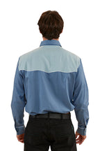 Ringers Western Mens McGraw Western L/S Shirt (122105RW) Blue   [SD]